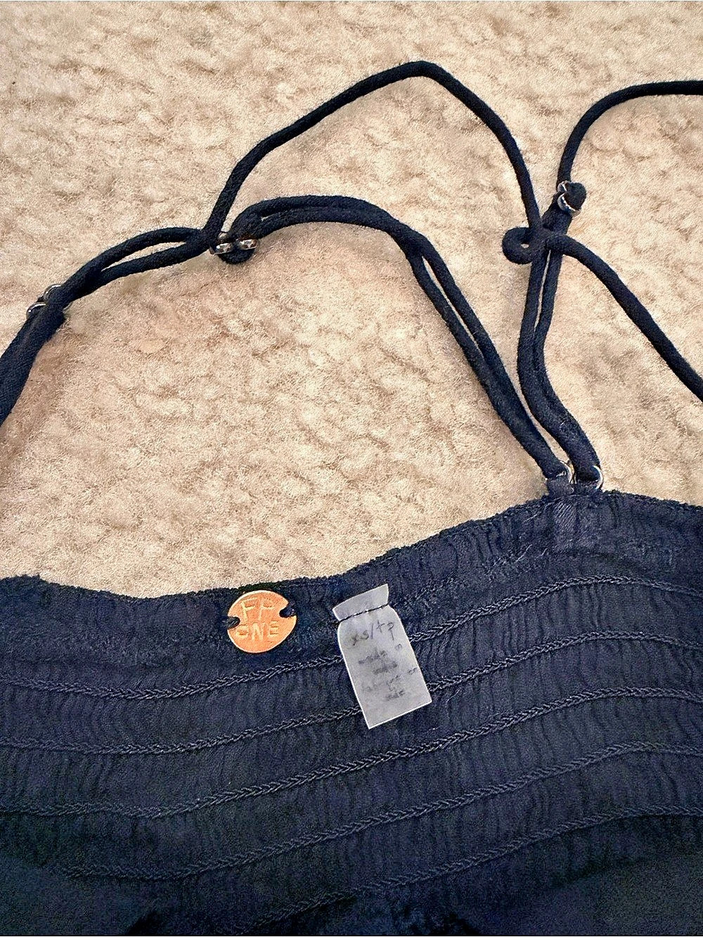 Free People FP One Adella Bralette Black XS - Picture 2 of 4